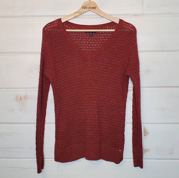 American Eagle Outfitters Vneck Knit Sweater XS - Picture 5 of 9
